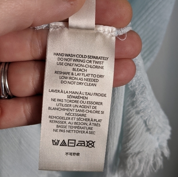 NWT We The Free Bleached Blue TT Special Tee Shirt Tunic L - Picture 14 of 16